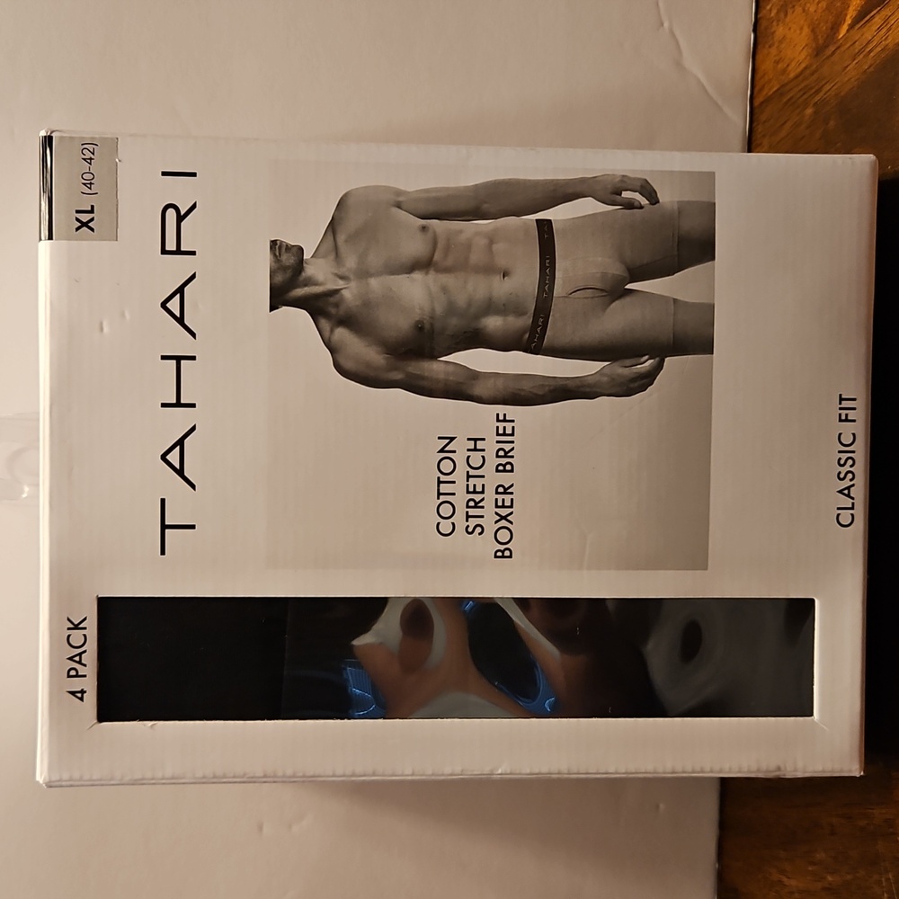 Tahari Classic Fit Cotton Boxer Briefs - 4 Pack